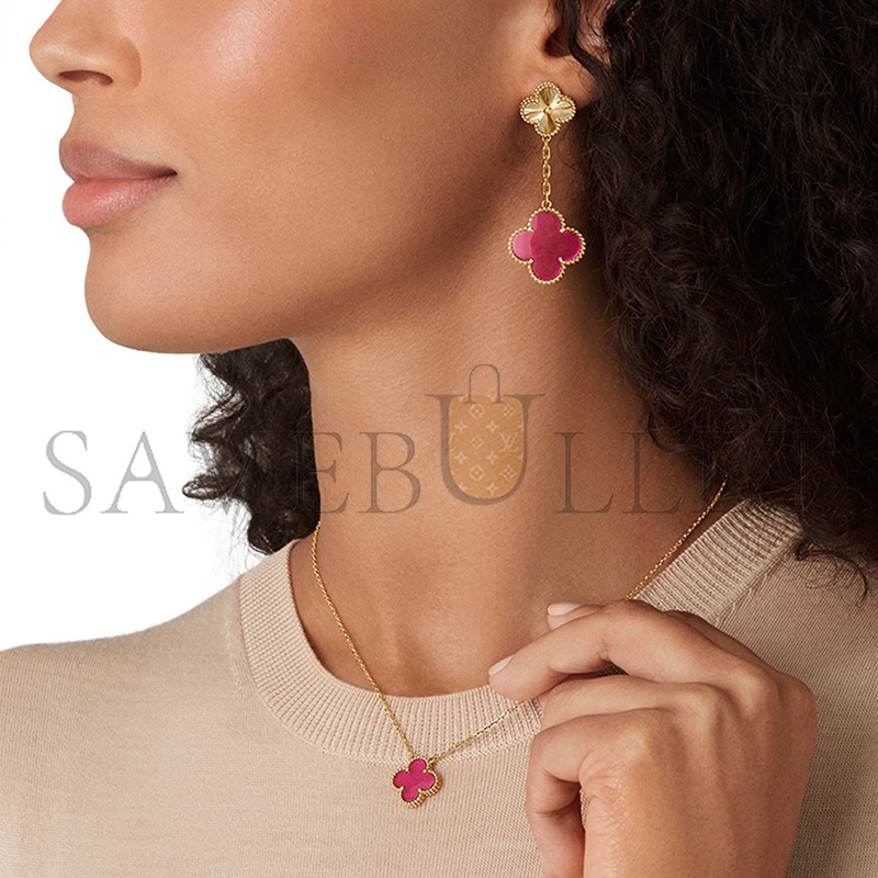 VAN CLEEF ARPELS MAGIC ALHAMBRA EARRINGS 2 MOTIFS VCARPQZJ00